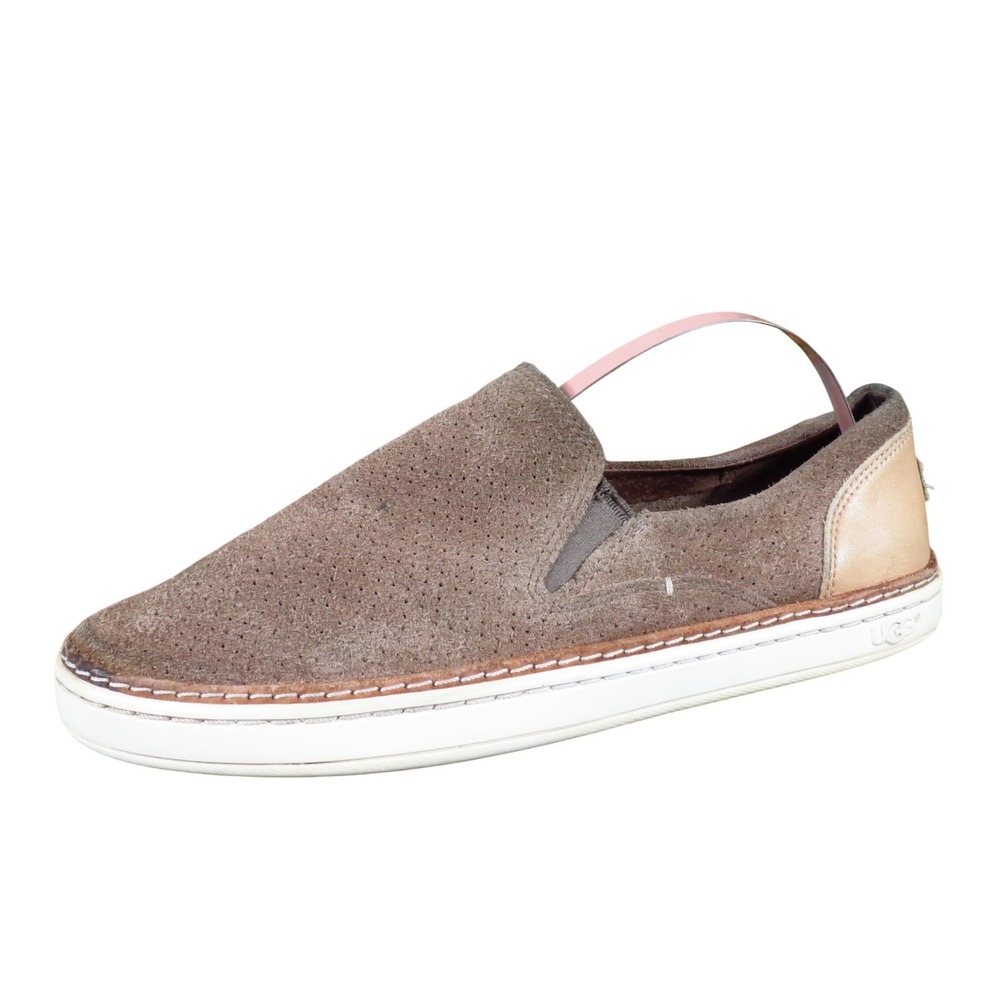 UGG Adley Women Slip-on Sneaker Size 6 Casual Walking Brown Suede Leather